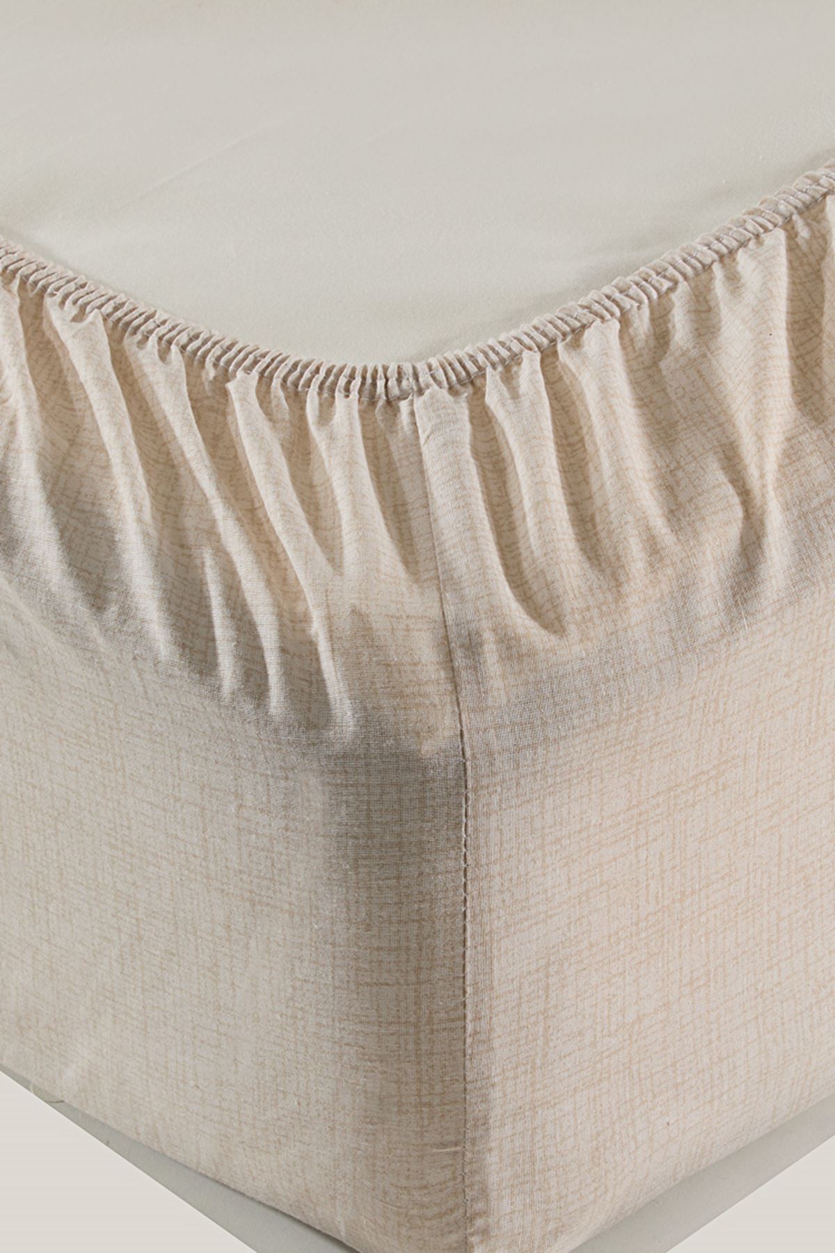 Tekstilla Rosa Lastikli Fitted Somon Renk Çift Kişilik Çarşaf Seti