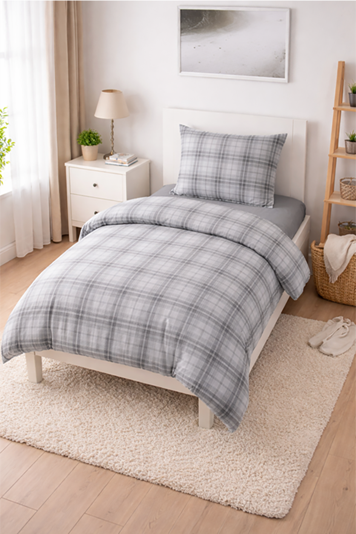 Elvin %100 Pamuklu Tek Kişilik Nevresim Takımı 160x220 cm