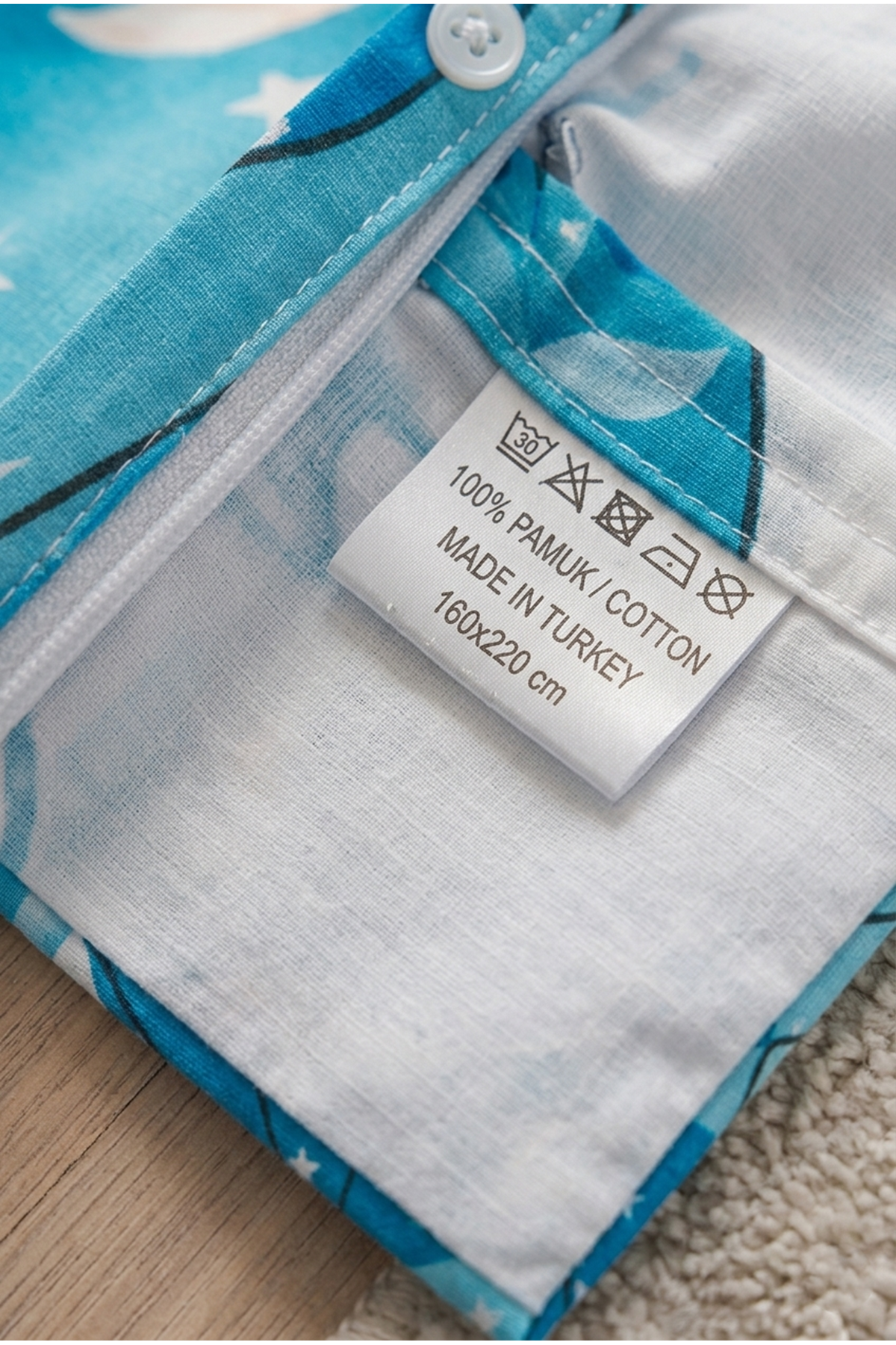 Prenses %100 Pamuklu Tek Kişilik Çarşaflı Nevresim Takımı 