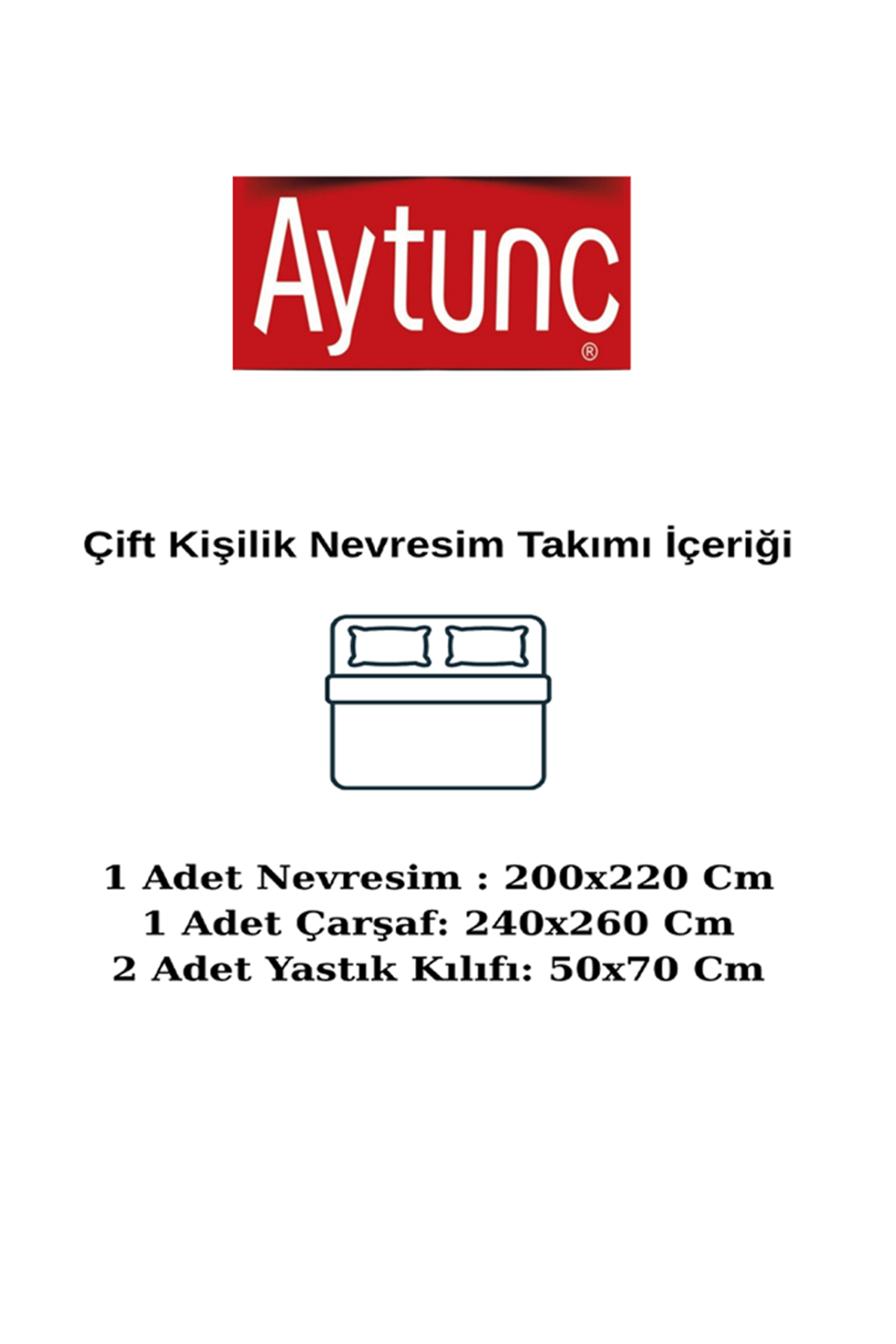 Aytunç Sultan %100 Pamuklu Çift Kişilik Lastikli (Fitted) Nevresim Takımı 200x220 cm