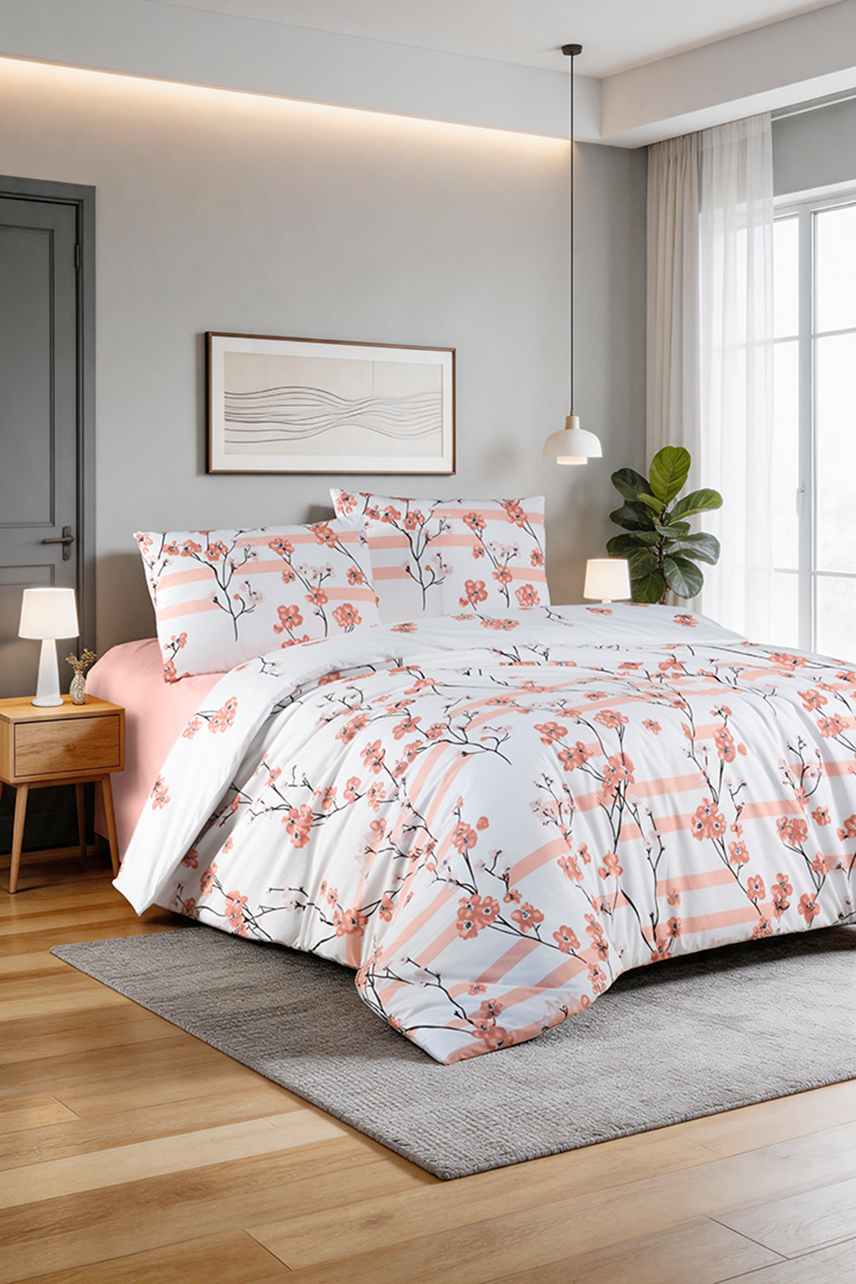 Aytunç Aysu %100 Pamuklu Çift Kişilik Nevresim Takımı 200x220