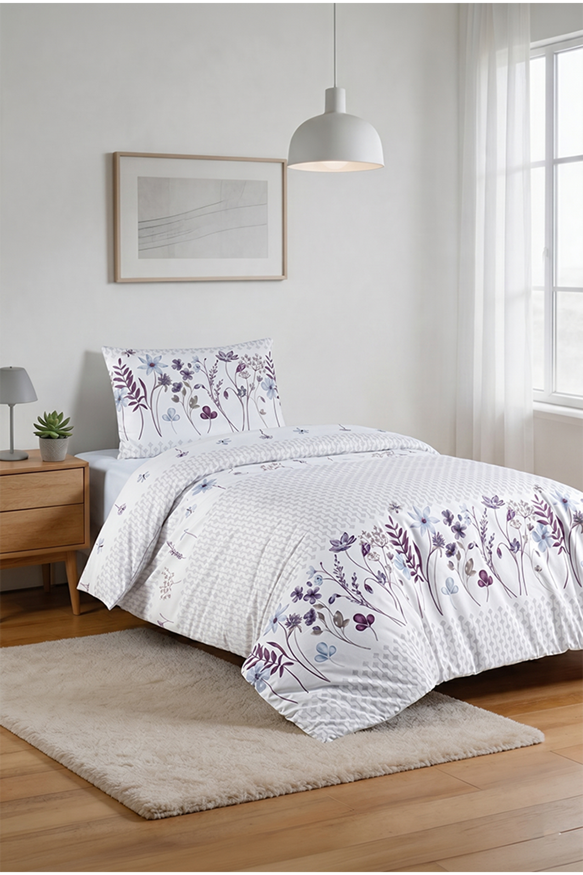 Aytunç Alara %100 Pamuklu Tek Kişilik Nevresim Takımı 160x220