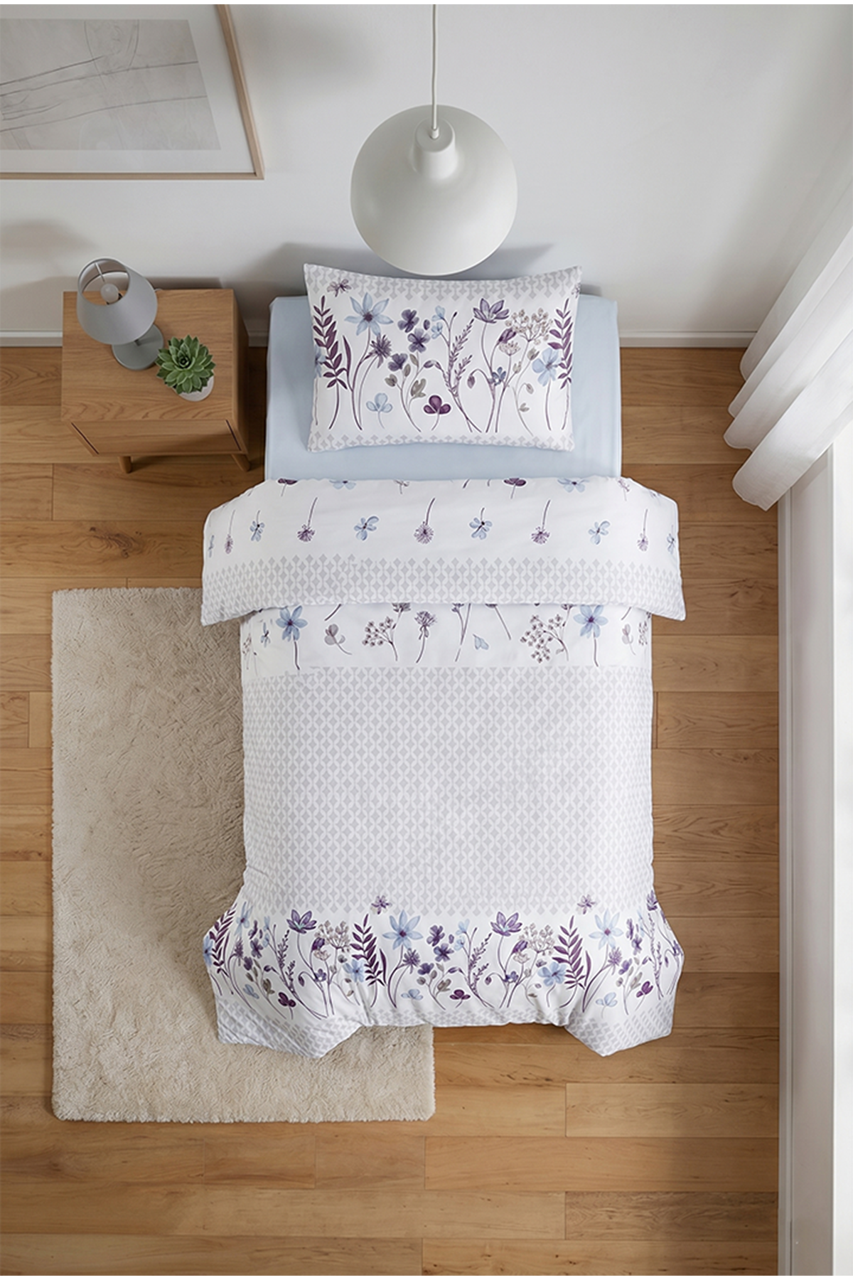 Aytunç Alara %100 Pamuklu Tek Kişilik Nevresim Takımı 160x220