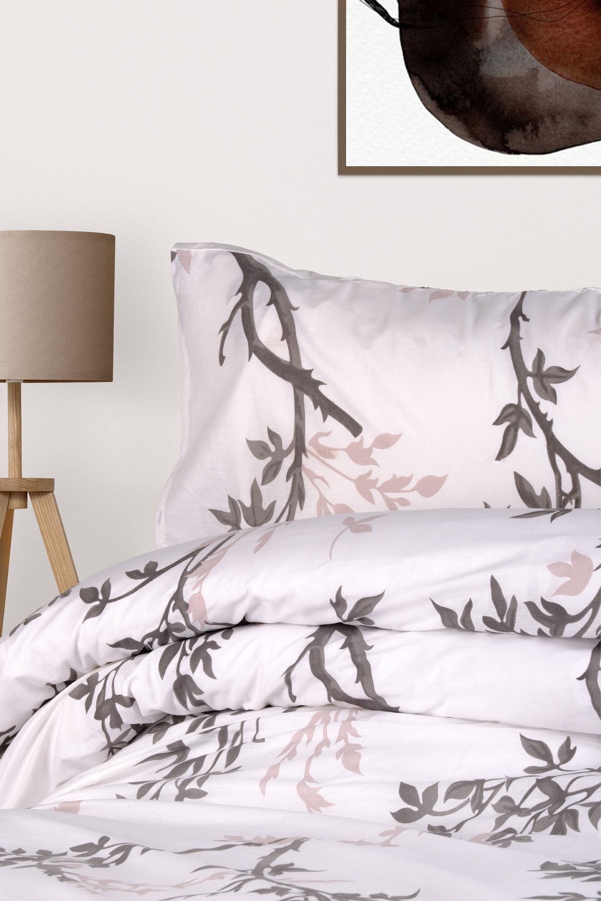 Aytunç Yeliz %100 Pamuklu Çift Kişilik Lastikli (Fitted) Nevresim Takımı 200x220 cm
