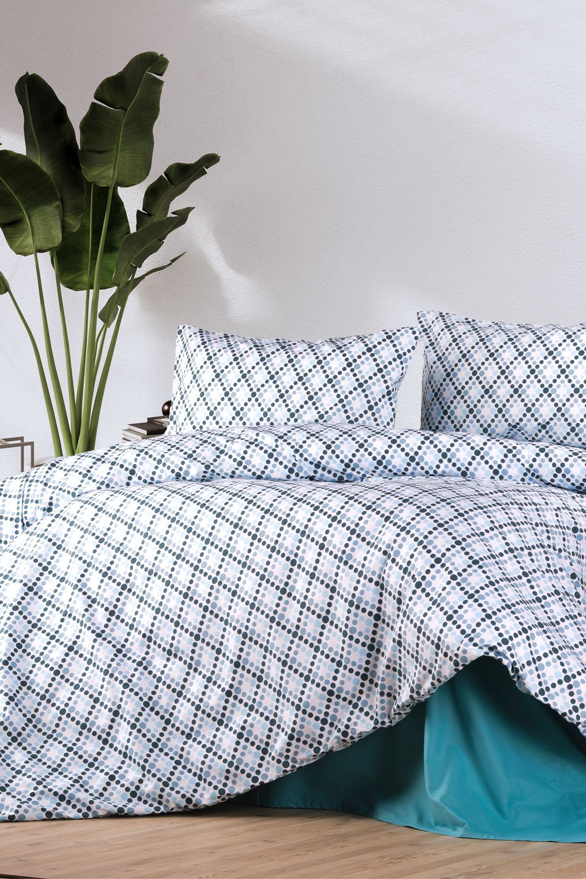 Aytunç Meral %100 Pamuklu Tek Kişilik Lastikli (Fitted) Nevresim Takımı 160x220 cm