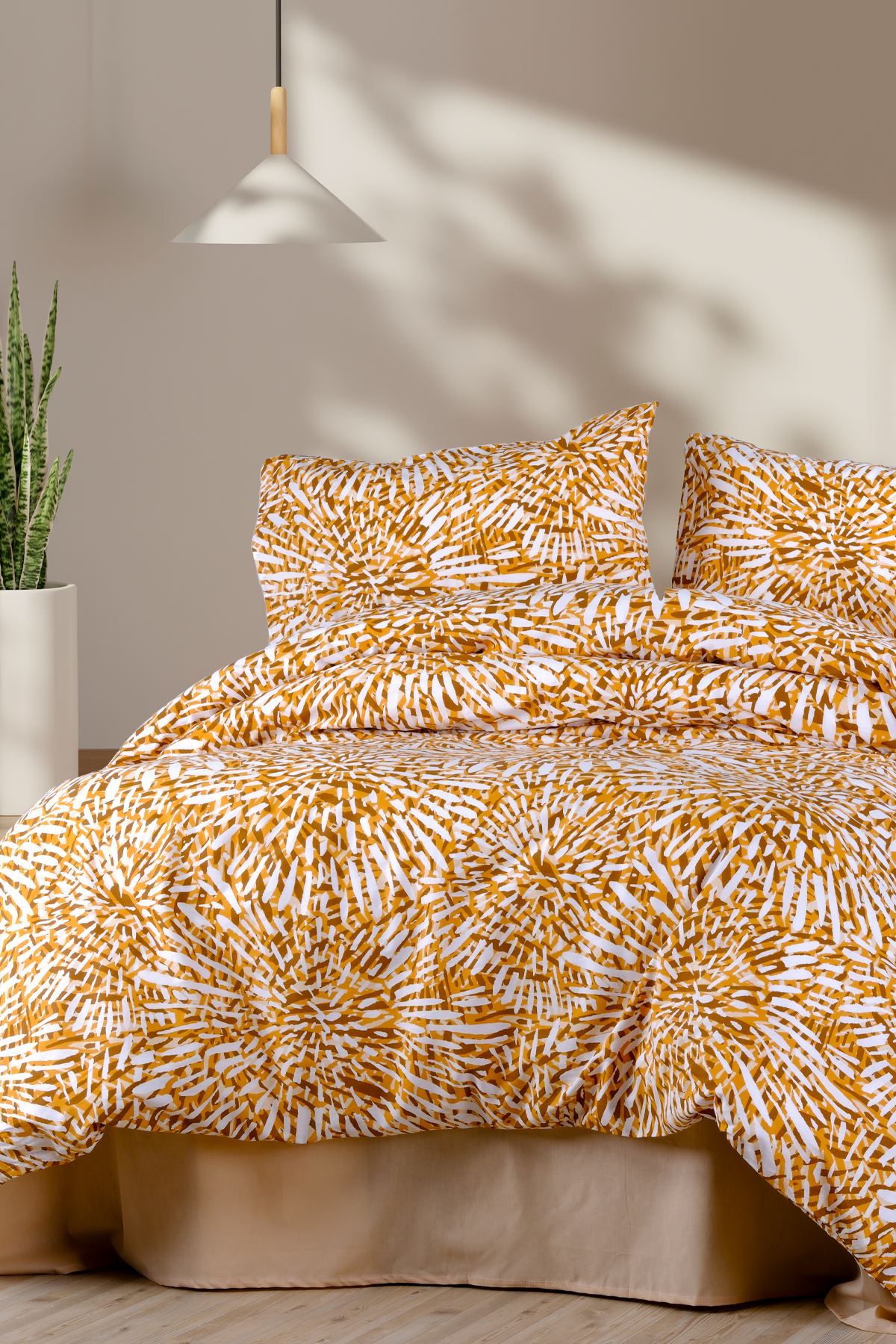Aytunç Leopar Sevda %100 Pamuklu Tek Kişilik Lastikli (Fitted) Nevresim Takımı 160x220 cm