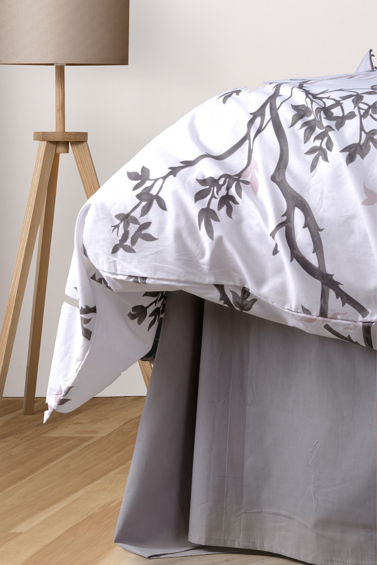 Aytunç Yeliz %100 Pamuklu Çift Kişilik Lastikli (Fitted) Nevresim Takımı 200x220 cm