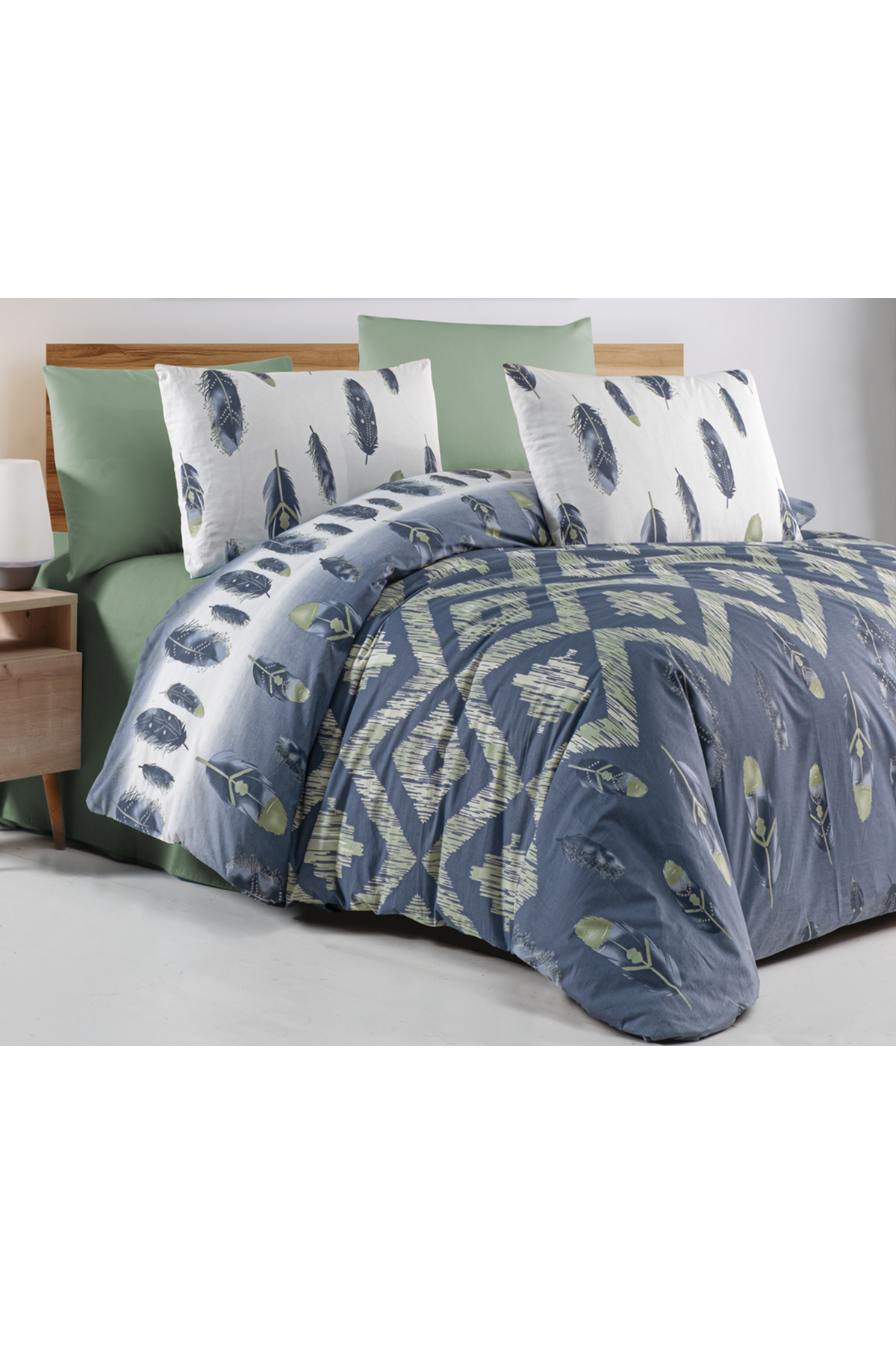 Yaren %100 Pamuklu Çift Kişilik Lastikli (Fitted) Nevresim Takımı 200x220 cm