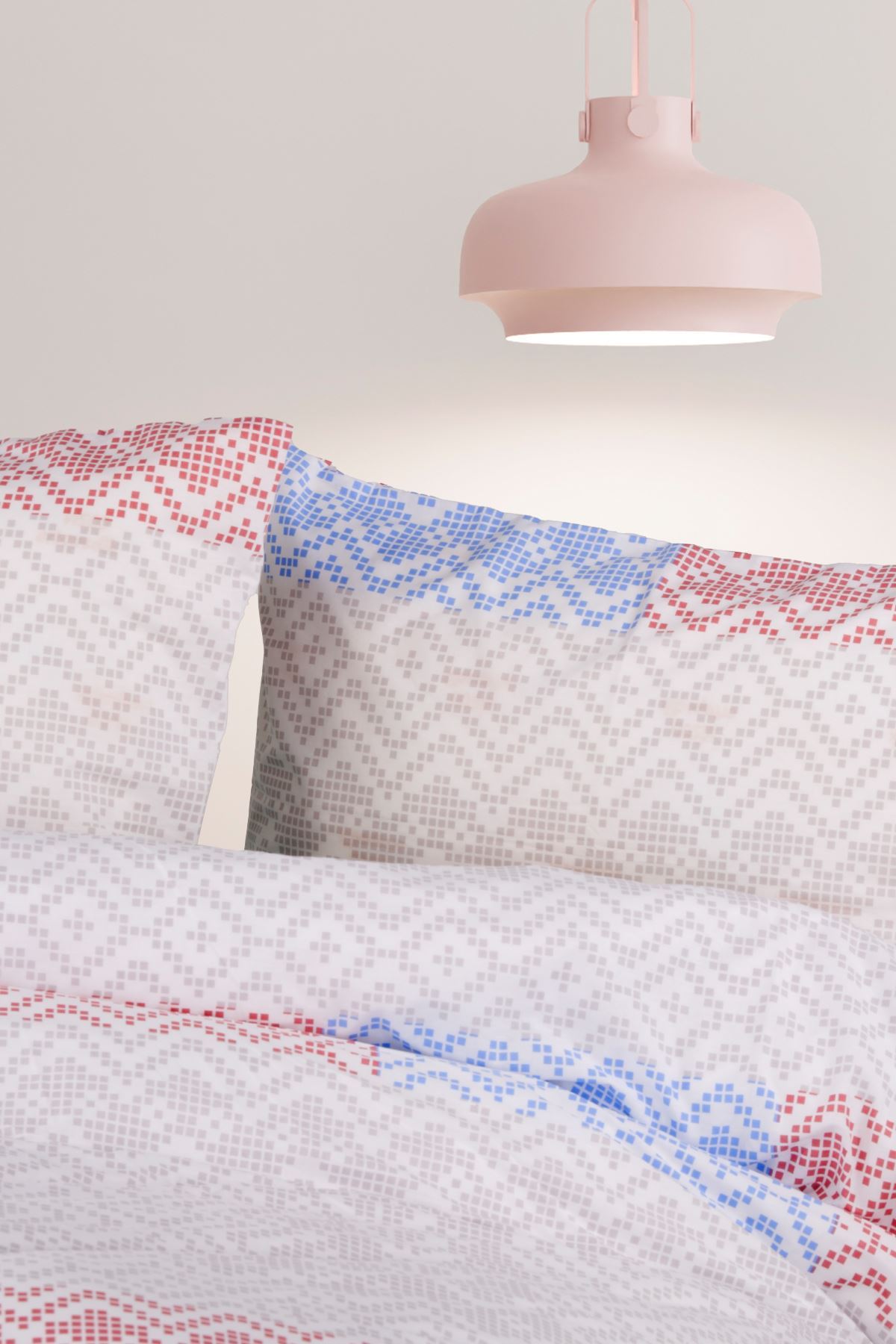 Aytunç Etnik Dijital %100 Pamuklu Tek Kişilik Lastikli (Fitted) Nevresim Takımı 160x220 cm
