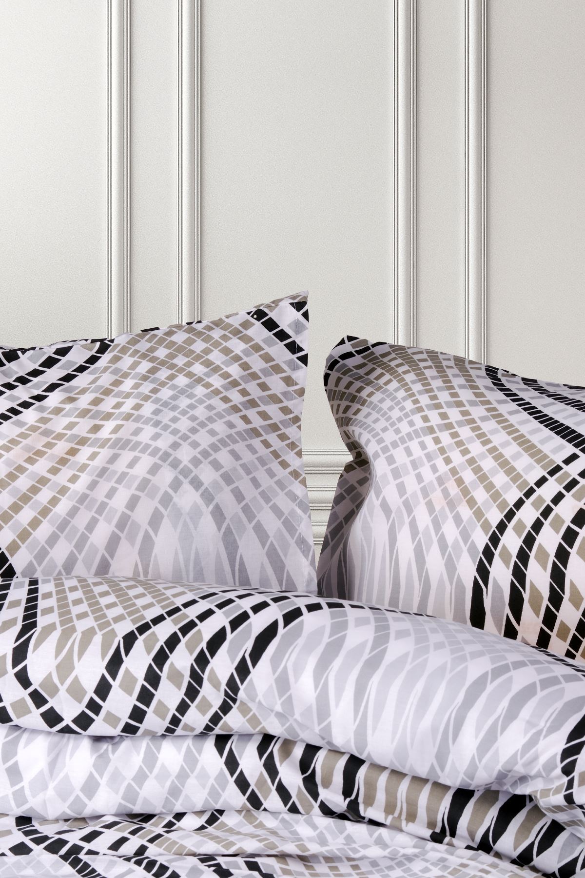 Aytunç Deniz %100 Pamuklu Çift Kişilik Lastikli (Fitted) Nevresim Takımı 200x220 cm