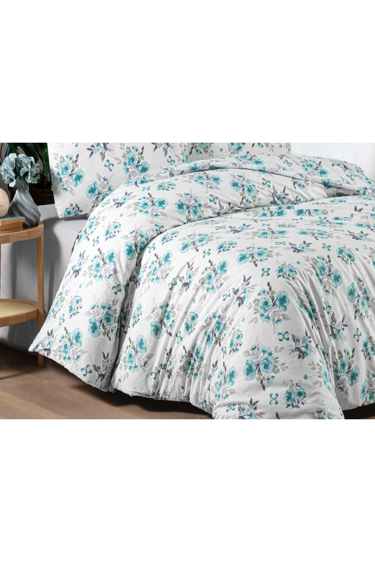 Arden %100 Pamuklu Tek Kişilik Lastikli (Fitted) Nevresim Takımı 160x220 cm