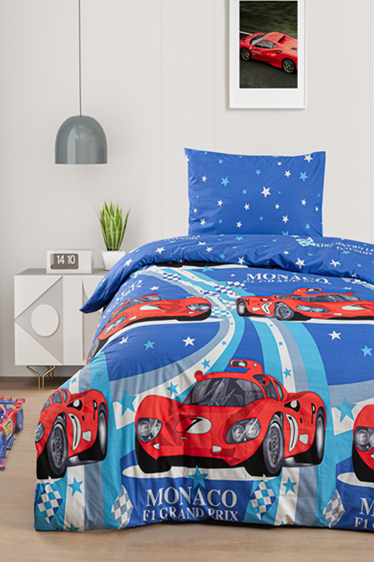 Monaco %100 Pamuklu Tek Kişilik Lastikli (Fitted) Nevresim Takımı 160x220 cm