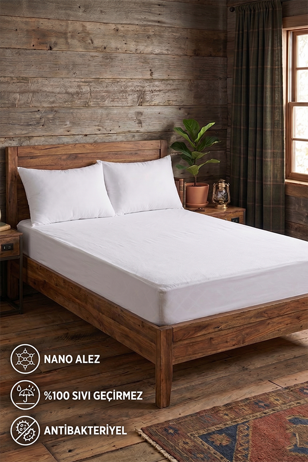 Aytunç Fitted %100 Sıvı Geçirmez Nano Alez - Yatak Koruyucu