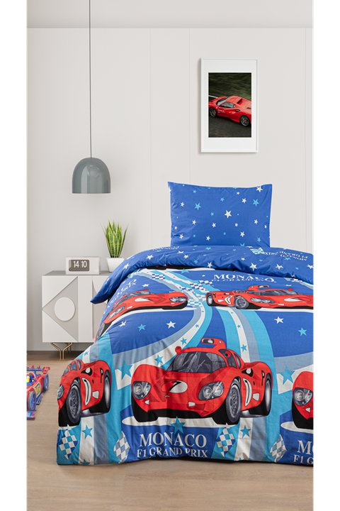 Monaco %100 Pamuklu Tek Kişilik Nevresim Takımı 160x220 cm