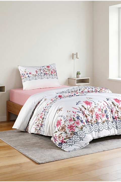 Aytunç Alya %100 Pamuklu Tek Kişilik Nevresim Takımı 160x220