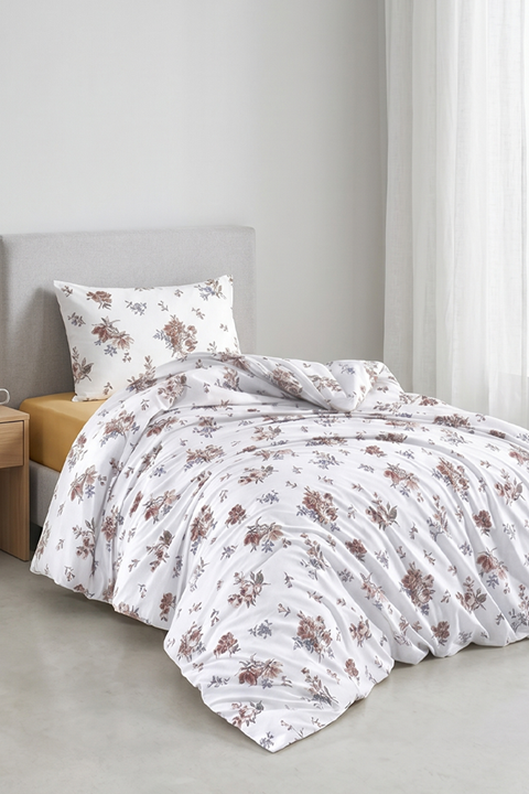 Aytunç Eylül %100 Pamuklu Tek Kişilik Nevresim Takımı 160x220