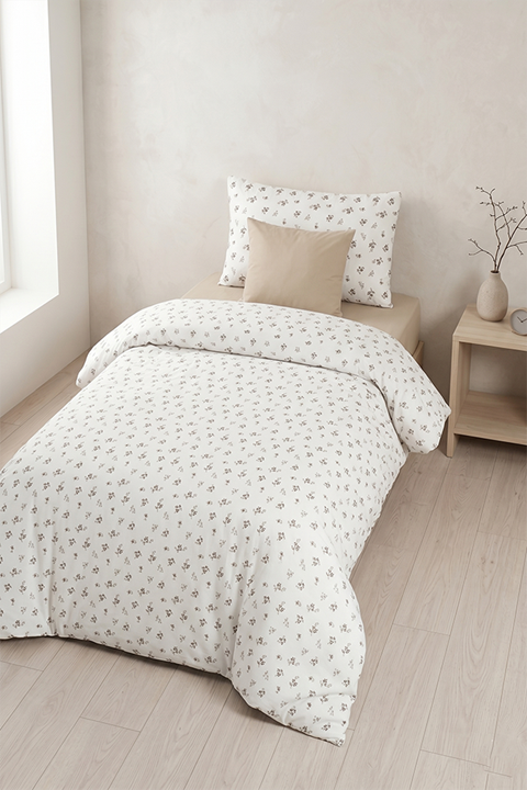 Aytunç Ecrin %100 Pamuklu Tek Kişilik Nevresim Takımı 160x220