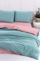 Aytunç Nefise %100 Pamuklu Çift Kişilik Su Yeşili DoubleFace Nevresim Takımı 200x220 cm