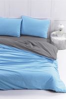 Aytunç Nefise %100 Pamuklu Çift Kişilik Turkuaz DoubleFace Nevresim Takımı 200x220 cm