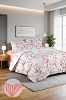 Aytunç Aysu %100 Pamuklu Çift Kişilik Lastikli (Fitted) Nevresim Takımı 200x220