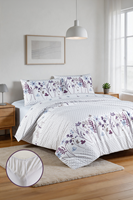 Aytunç Alara %100 Pamuklu Çift Kişilik Lastikli (Fitted) Nevresim Takımı 200x220