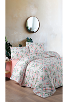 Derin %100 Pamuklu Çift Kişilik Lastikli (Fitted) Nevresim Takımı 200x220 cm
