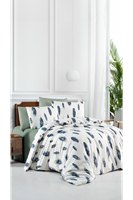 Serin %100 Pamuklu Çift Kişilik Lastikli (Fitted) Nevresim Takımı 200x220 cm