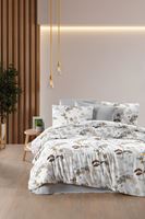 Aytunç Orkide %100 Pamuklu Çift Kişilik Lastikli (Fitted) Nevresim Takımı 200x220 cm