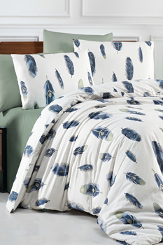 Serin %100 Pamuklu Çift Kişilik Lastikli (Fitted) Nevresim Takımı 200x220 cm